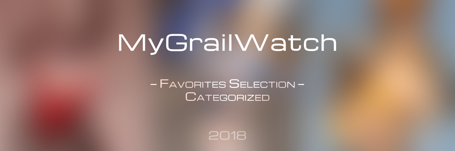 MyGrailWatch Favorites Selection Sub-Categories 2018