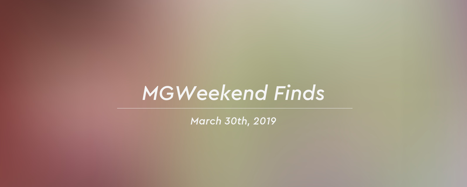 mgw finds 2019 03 30 header