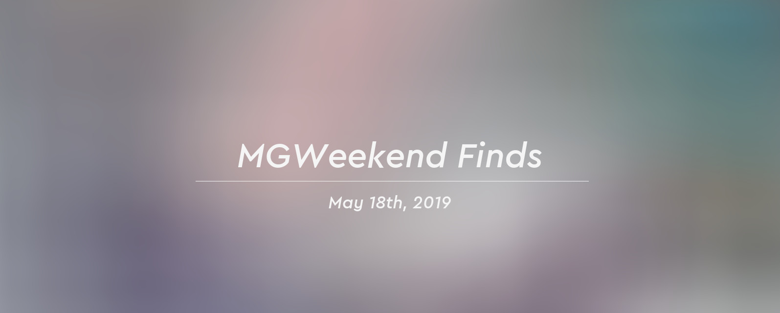 mgw finds 2019 05 18 header