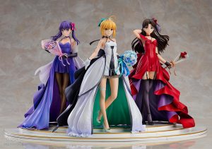 Saber, Rin Tohsaka and Sakura Matou 15th Celebration Dress Ver. Premium Box by Good Smile Company from Fate/stay night 2