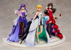Saber, Rin Tohsaka and Sakura Matou 15th Celebration Dress Ver. Premium Box by Good Smile Company from Fate/stay night 3