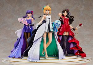 Saber, Rin Tohsaka and Sakura Matou 15th Celebration Dress Ver. Premium Box by Good Smile Company from Fate/stay night 4