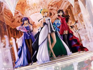 Saber, Rin Tohsaka and Sakura Matou 15th Celebration Dress Ver. Premium Box by Good Smile Company from Fate/stay night 5