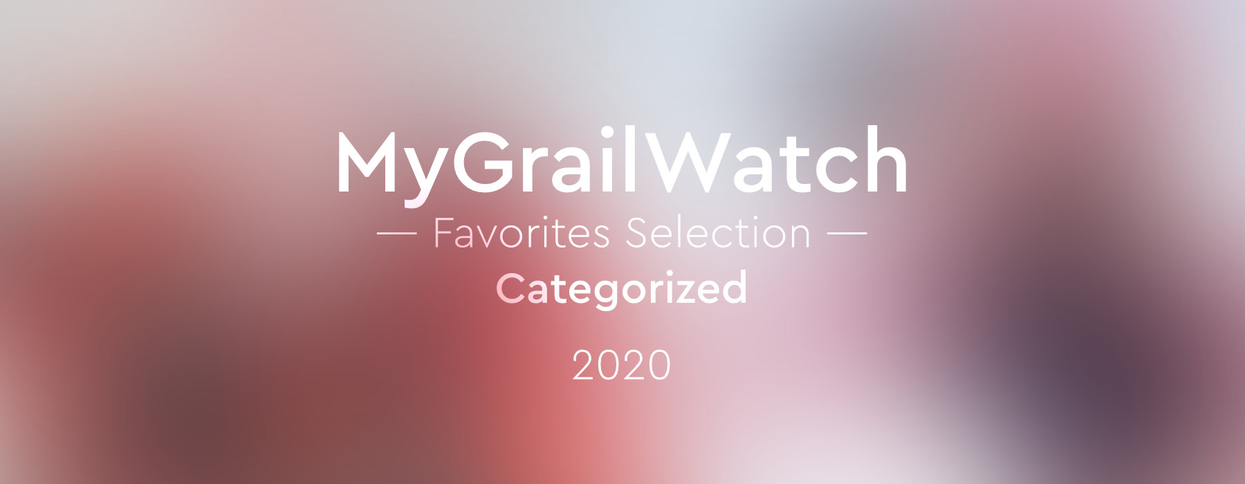 MGW Favorites Selection 2020 Categorized